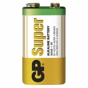 Alkalická batéria GP Super 6LF22 (9V) (EMOS)