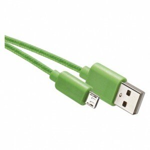 USB kábel 2.0 A/M - micro B/M 1m zelený (EMOS)