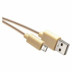 USB kábel 2.0 A/M - micro B/M 1m zlatý (EMOS)