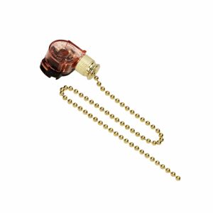 Pull switch, 3A, gold