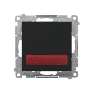 LED Orientačné osvetlenie červené 230V čierna matná SIMON55 (Simon)