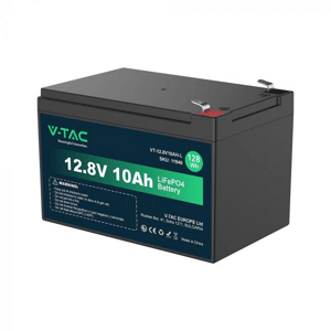 Batéria Lítiová LiFePO4 12V 10Ah , VT-12.8V 10AH-L 151x98x97mm (V-TAC)