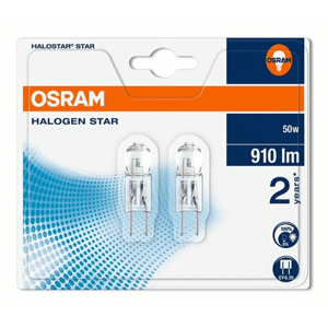 Žiarovka halogénová 50W, GY6,35, 3000K, 900lm, 12V 64440 2ks (OSRAM)