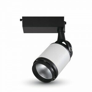 Bodové LED lištové svietidlo 4CORE 25W, 3000K, 2100lm, biela/čiernaVT-4528 (V-TAC)